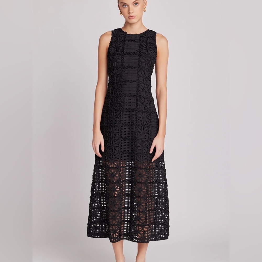 Endless Rose Black Textures Maxi Dress - Size: XS - NWT!